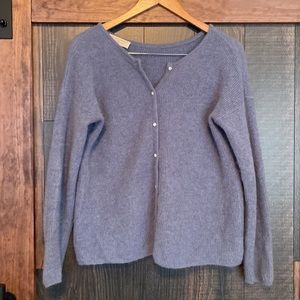 Sezane Gaspard Cardigan Vintage Blue